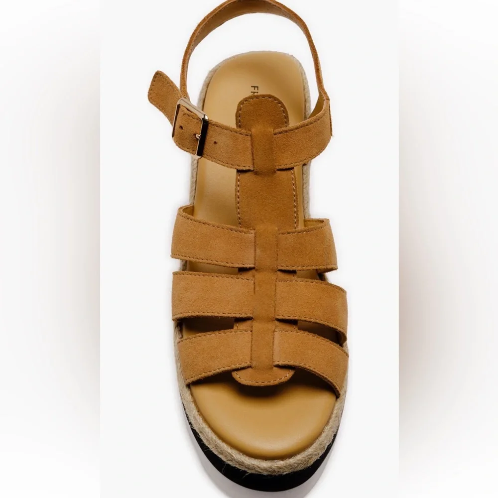 NWT Free People Mykonos Platform Wedge Fisherman Sandals Sz 8,5 - Picture 9 of 15